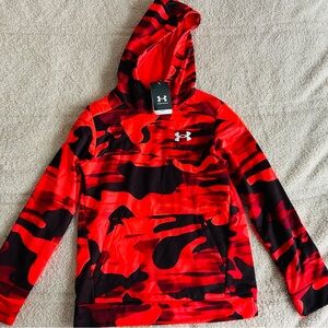 Under Armour Vibrant Red and Black Hoodie